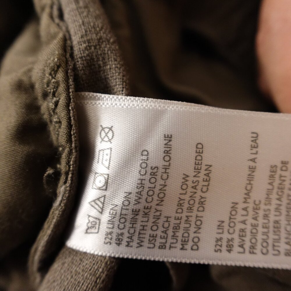 Urban Outfitters Your Neighbors Linen Blend Tapered Pants – Men's Medium Taupe‎ - Picture 11 of 11